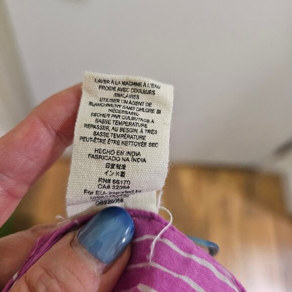 Free People AnotheSpecial Day M Pink Boho Embroidered Raw‎ hems Tunic Oversized - Picture 12 of 15